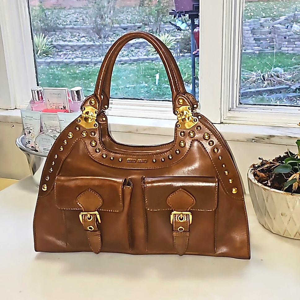 Auth Brown Miumiu Bag
